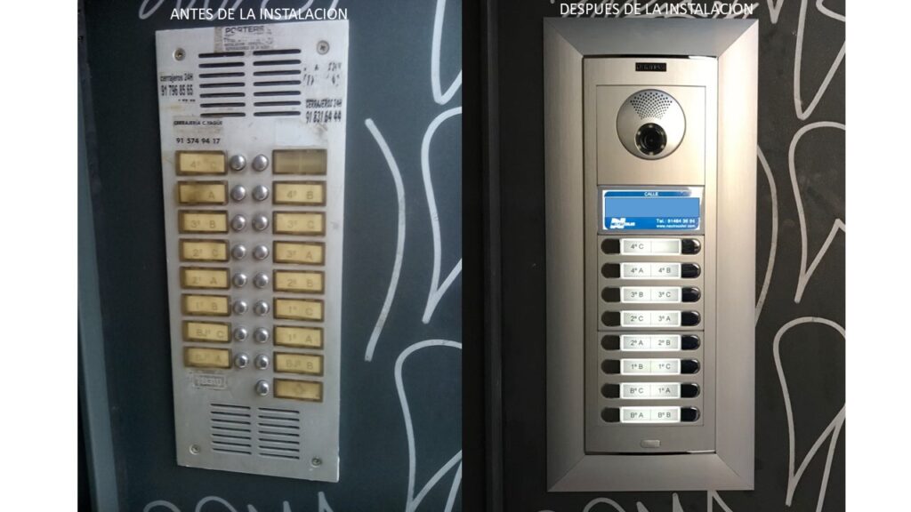 Sustitución Portero Automático por Videoportero Fermax.